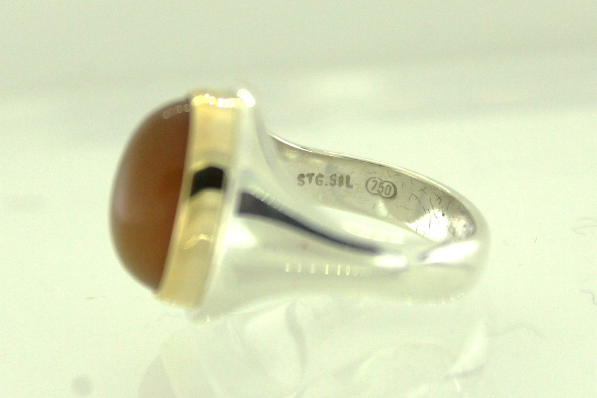 Vintage Yellow Moonstone Ring
