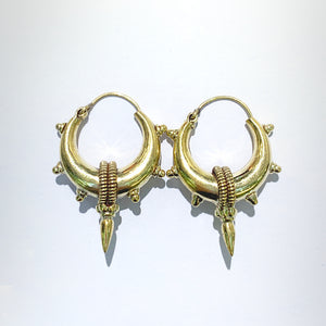 Brass Hook Drop Earrings
