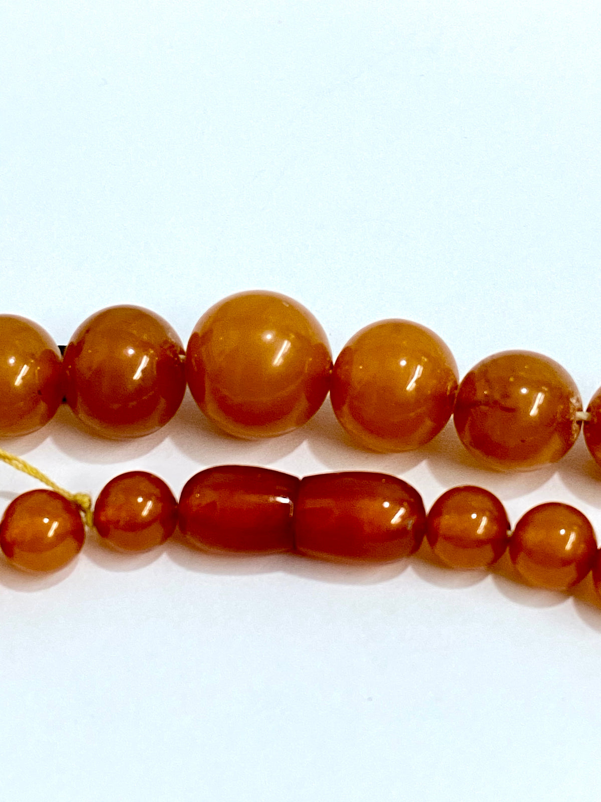 Orange Lucite Beaded Necklace