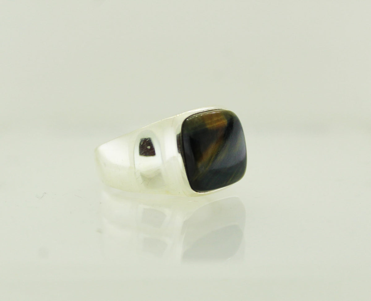 Sterling Silver Hawkseye Ring