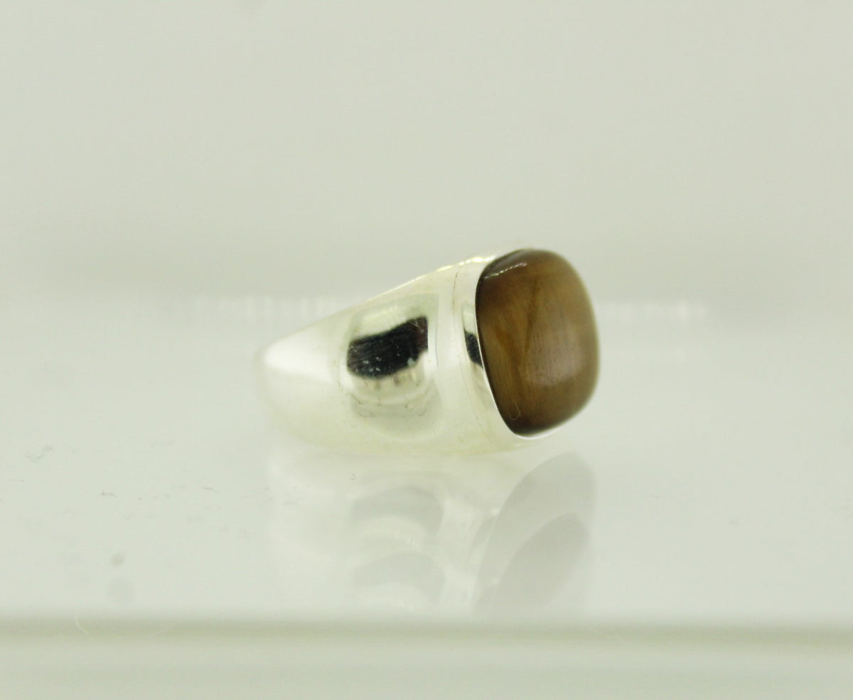 Sterling Silver Tigers Eye Ring