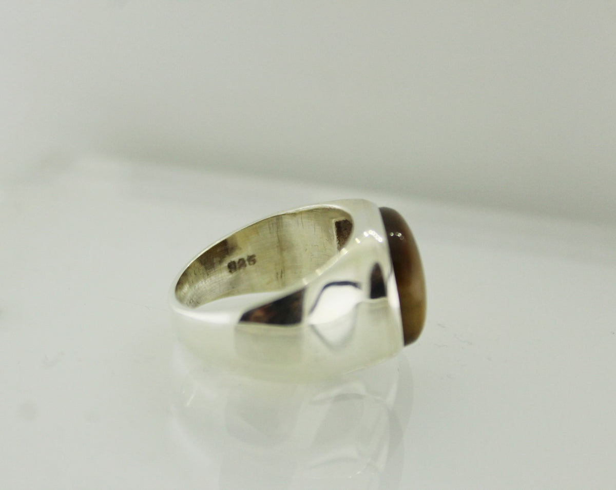 Sterling Silver Tigers Eye Ring