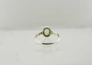 Sterling Silver Cabochon Moonstone Ring