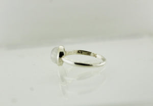 Sterling Silver Cabochon Moonstone Ring