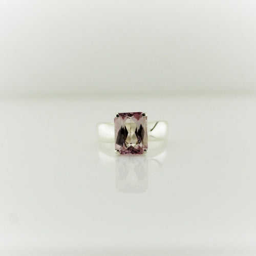 Sterling Silver Kunzite Ring