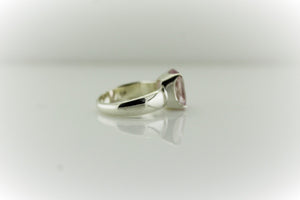 Sterling Silver Kunzite Ring