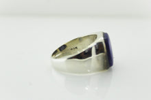Sterling Silver Lapis Lazuli Mens Ring