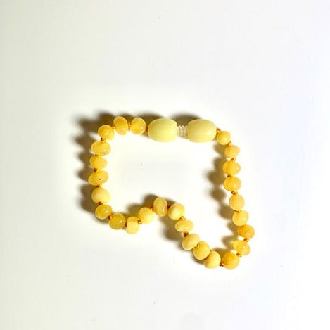 Natural Honey Amber Baby Teething Bracelet