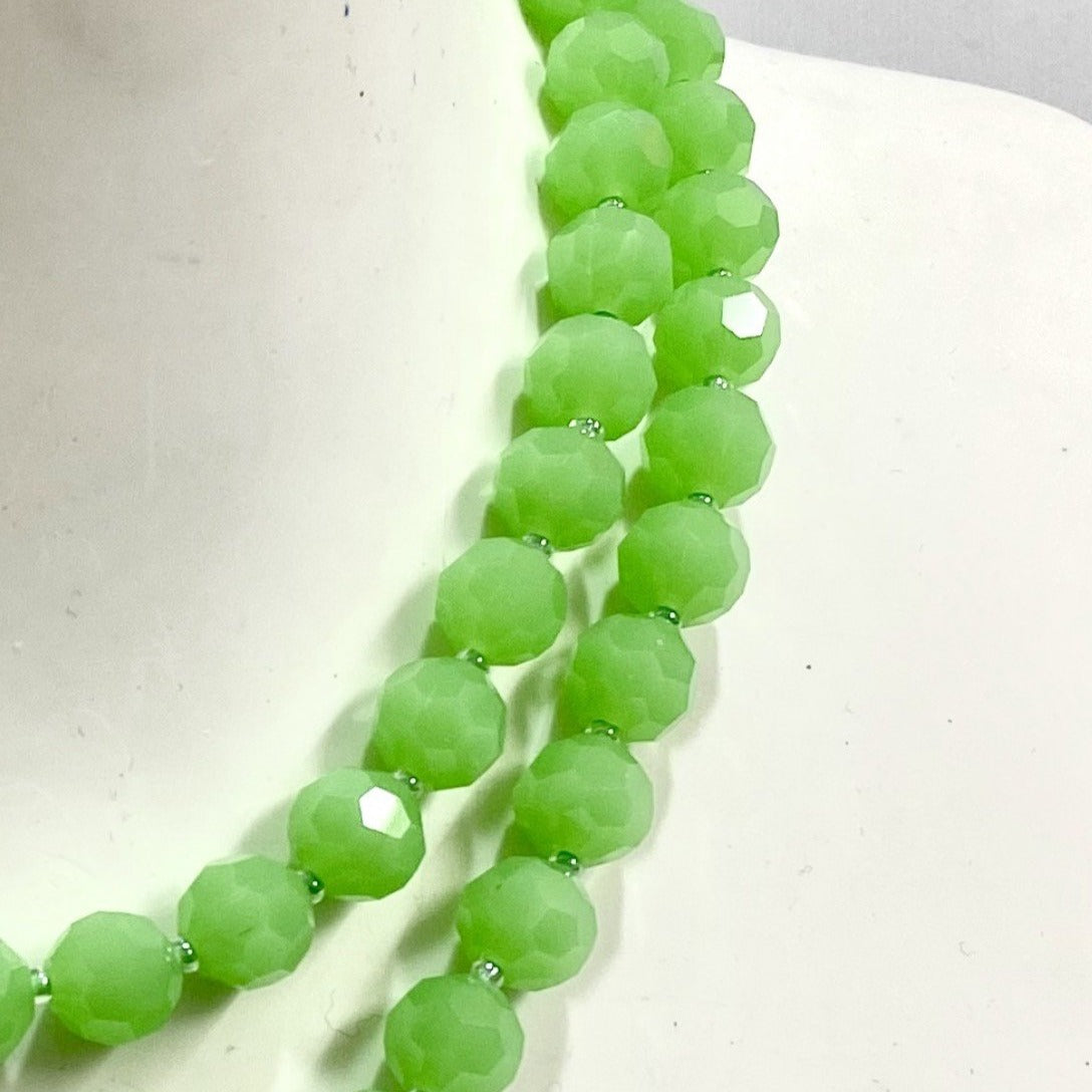Lime Green Multi-Strand Necklace