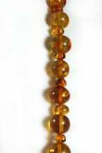 Graduated Beaded Amber Necklace