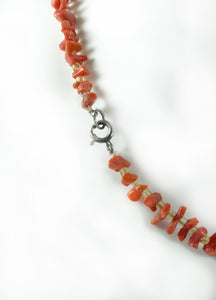 Vintage Graduated Branch Coral Necklace
