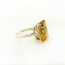 9ct Yellow Gold Yellow Citrine Cocktail Ring