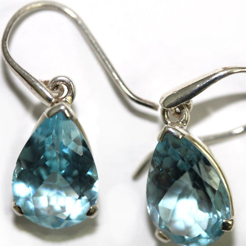 Sterling Silver Topaz Earrings