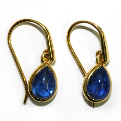 Sterling Silver Gold Plated Kyanite Earrings