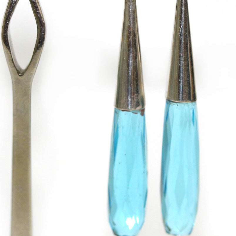 Crystal Sterling Silver Earrings