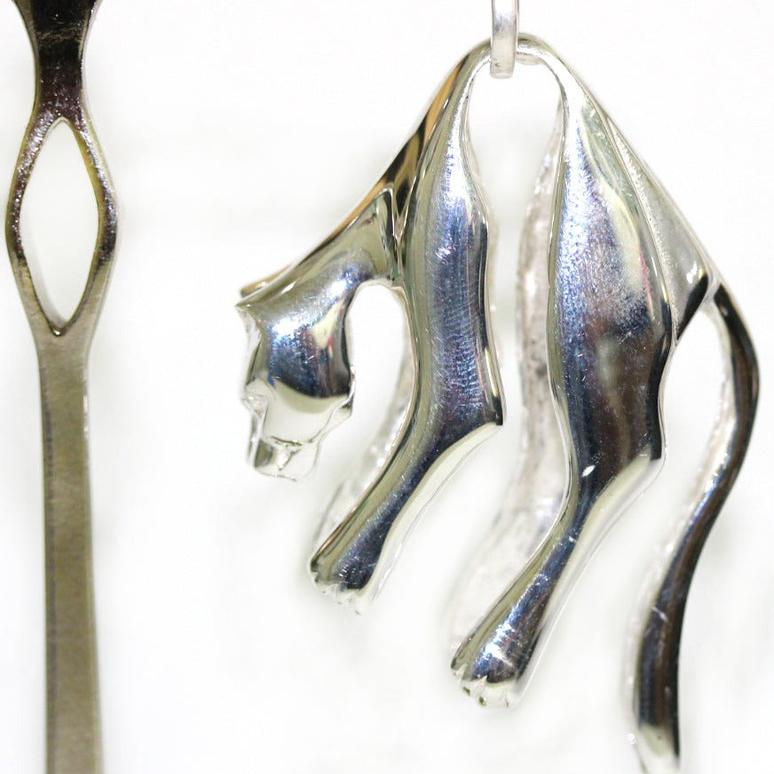 Sterling Silver Jaguar Pendant