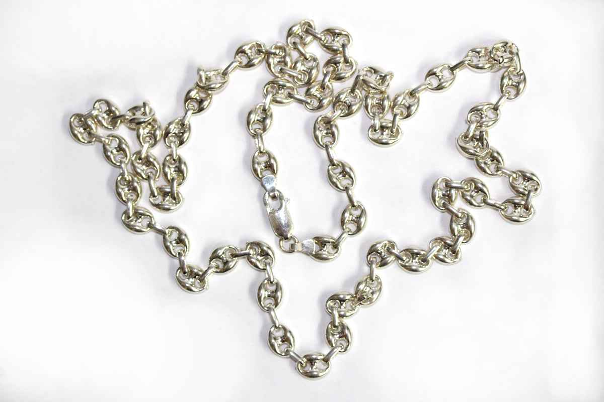 Italian Gucci Style Sterling Silver Chain