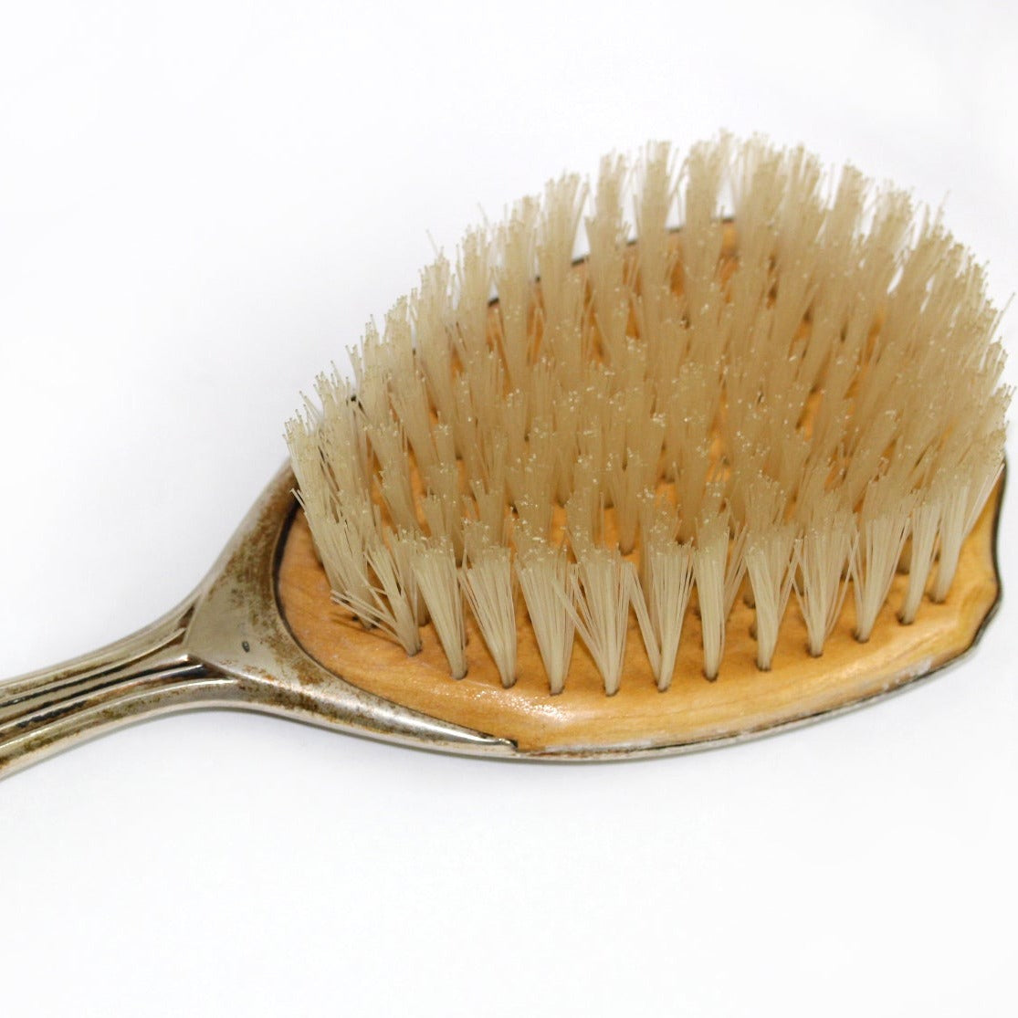Antique Silver Horsehair Brush