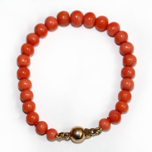 Momo Coral Beaded Childrens Bracelet