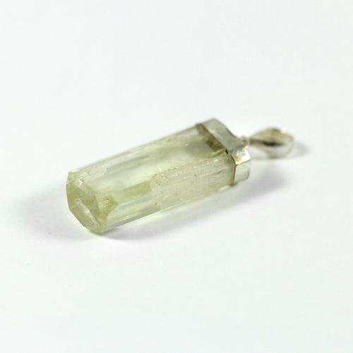 Sterling Silver Carved Rock Crystal Pendant