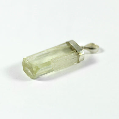 Rock Crystal Drop Pendant with a Sterling Silver Bail
