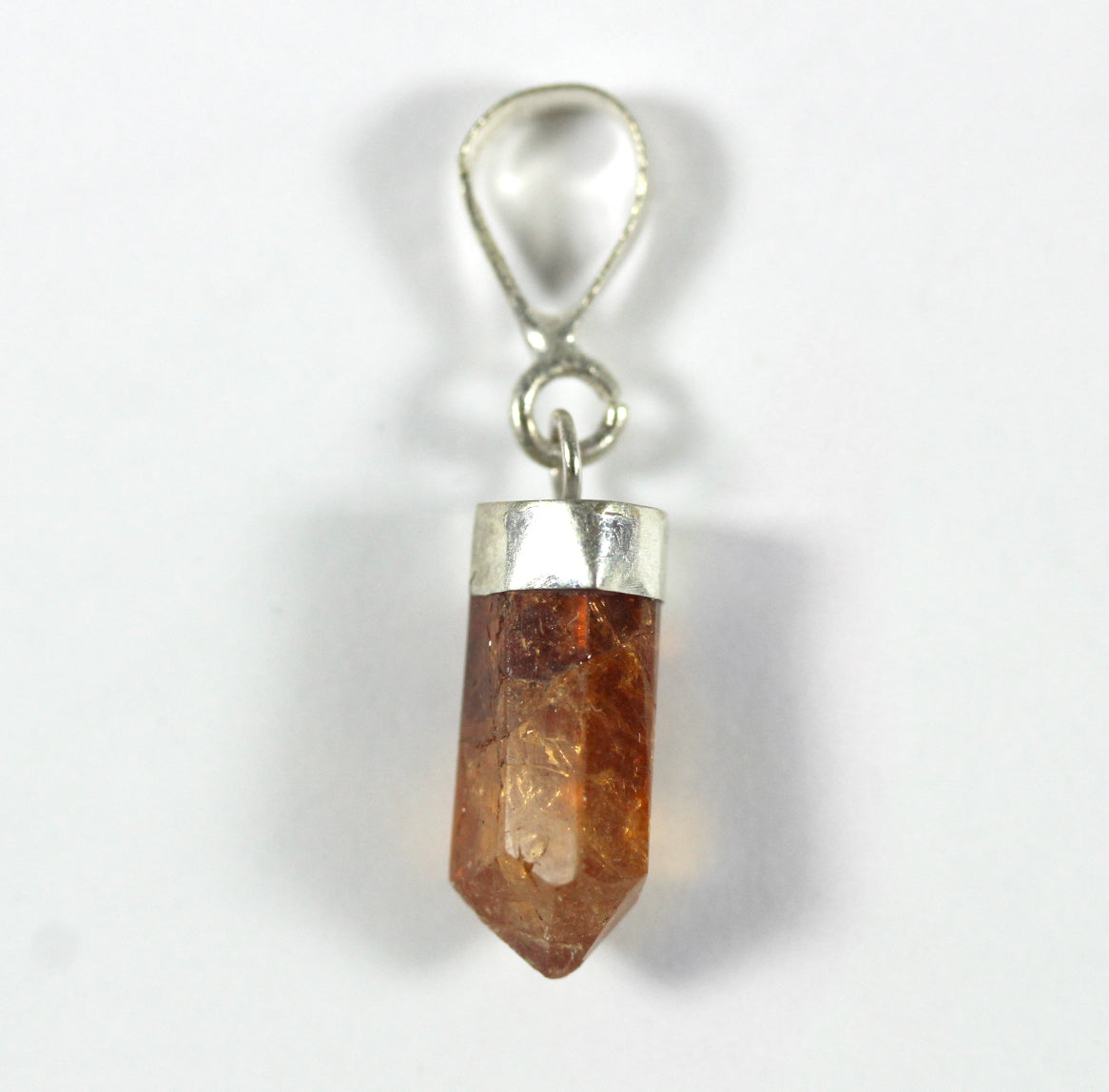 Spessartite Garnet Pendant with Silver Sterling