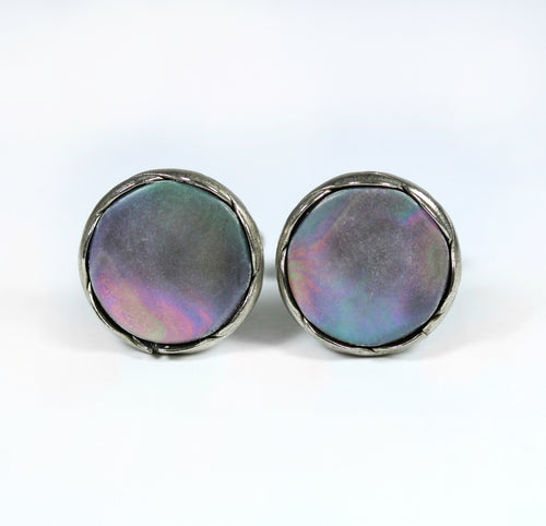 Sterling Silver Mother of Pearl Cufflinks