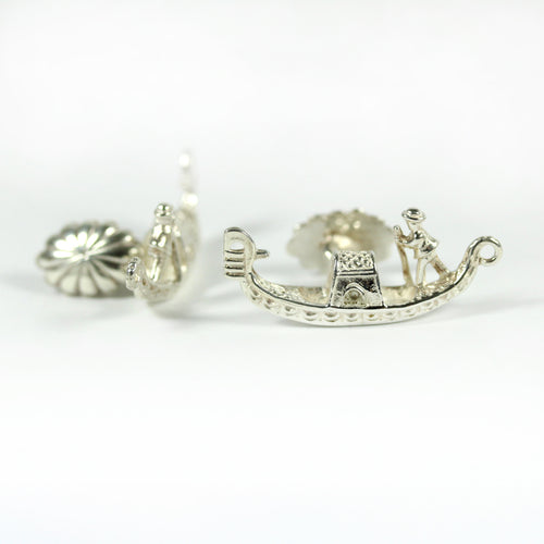 Sterling Silver Venetian Canal Boat Cufflinks