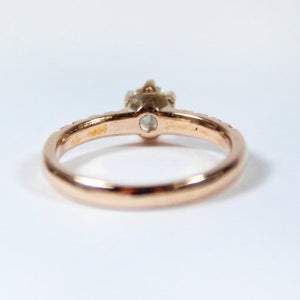 9ct Rose Gold Solitaire Diamond Engagement Ring