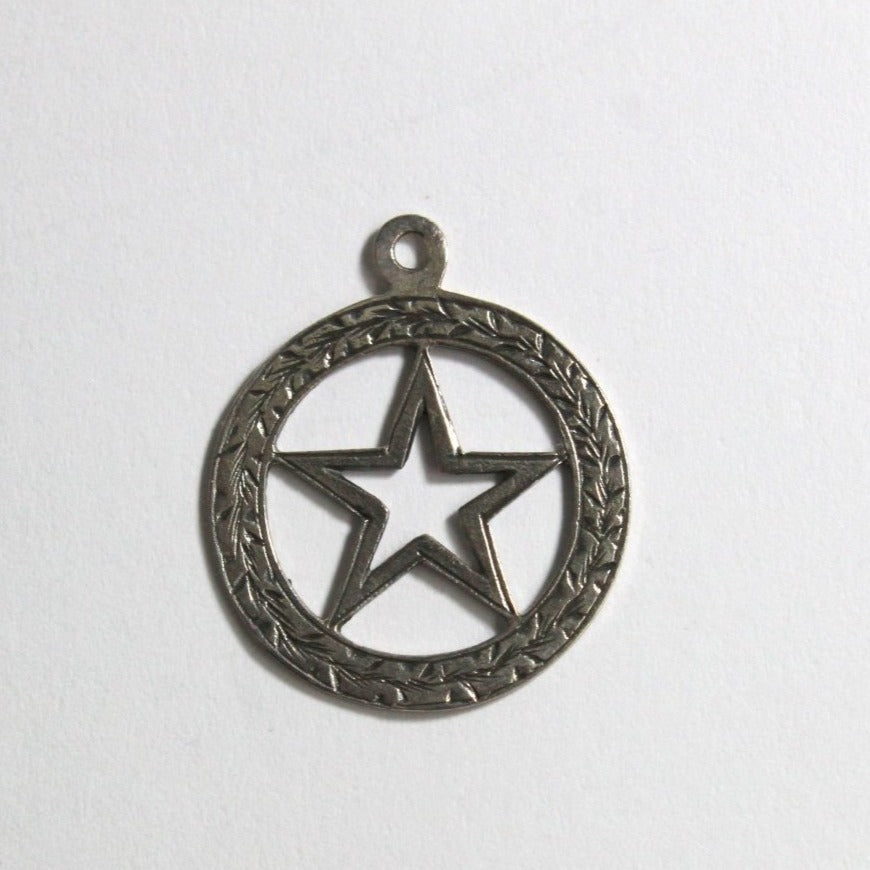 Vintage Sterling Silver Pentagram Pendant