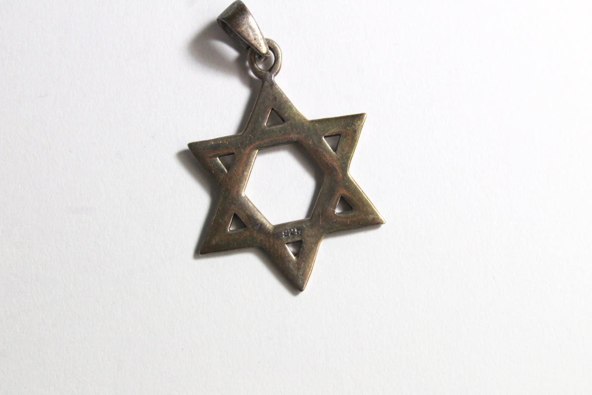 Sterling Silver 6pointed Star of David Pendant