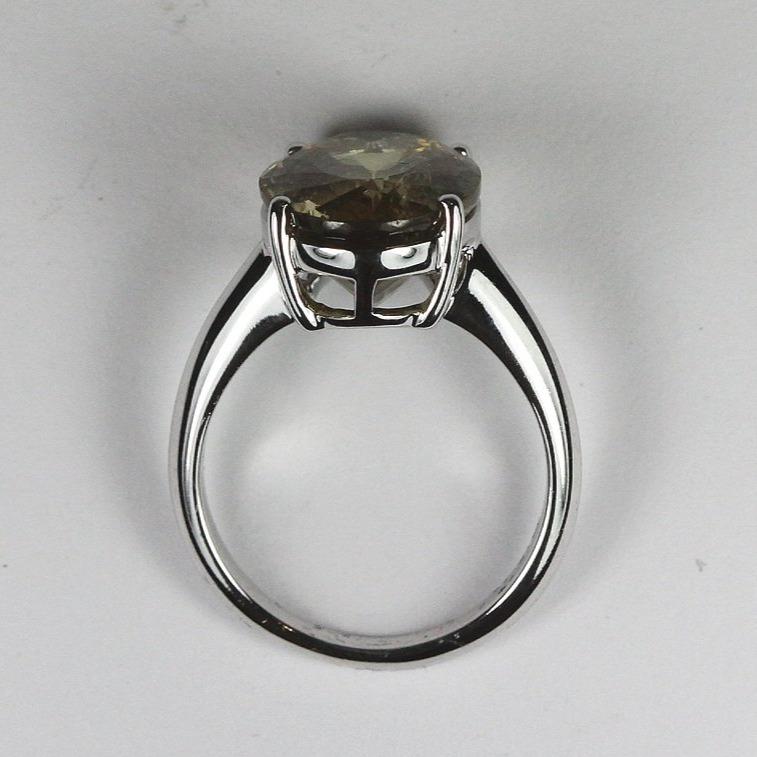 9ct White Gold 5ct Dravite Tourmaline Dress Ring