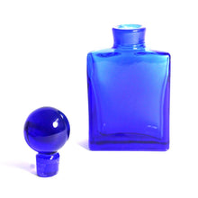 Vintage Bristol Blue Rectangle Perfume Bottle