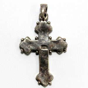 Sterling Silver Marcasite Cross Pendant