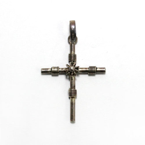 Sterling Silver Wire Bound Cross Pendant