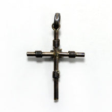 Sterling Silver Wire Bound Cross Pendant