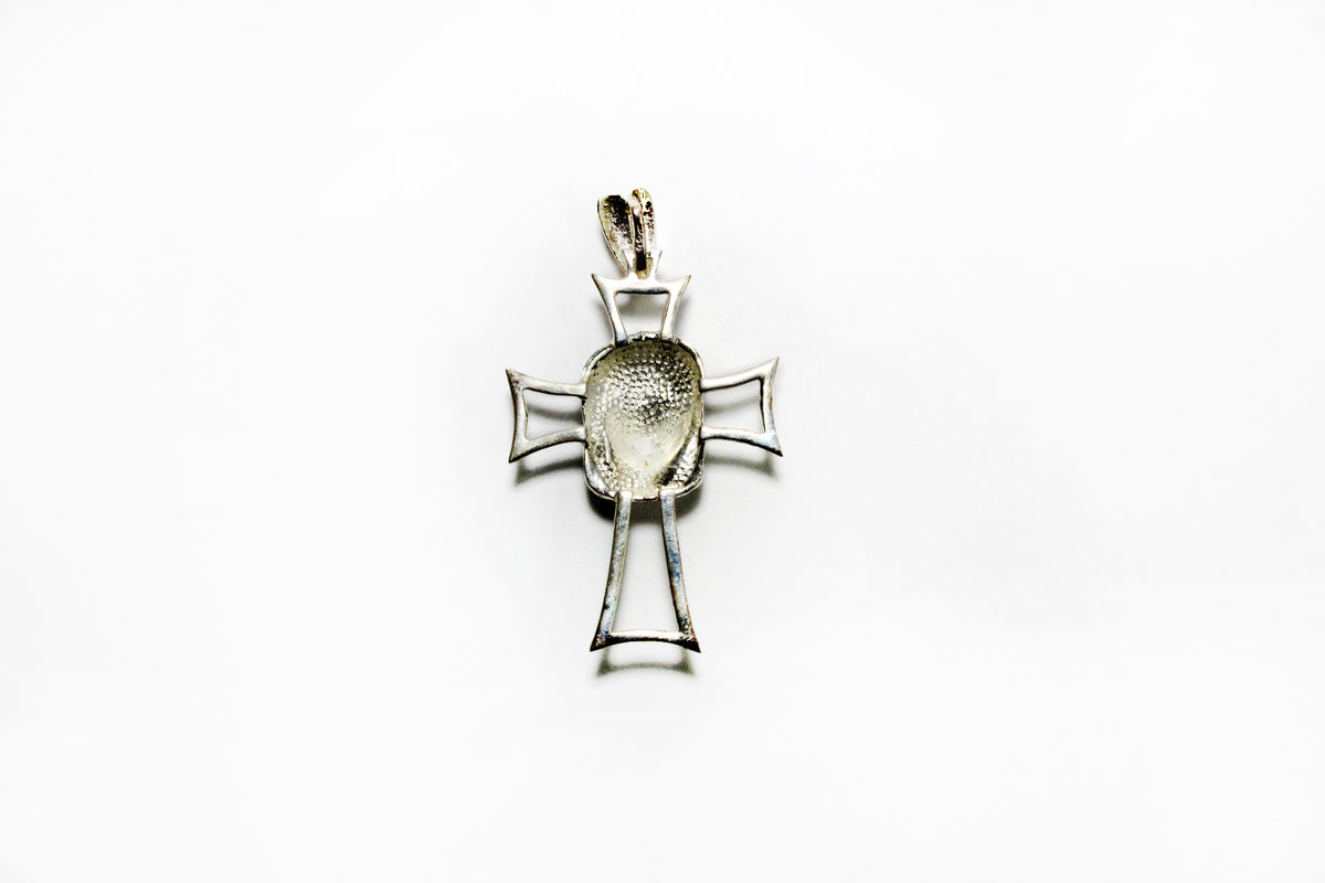 Modernist Handmade Crucifix Depicting Christ Bowed Head
