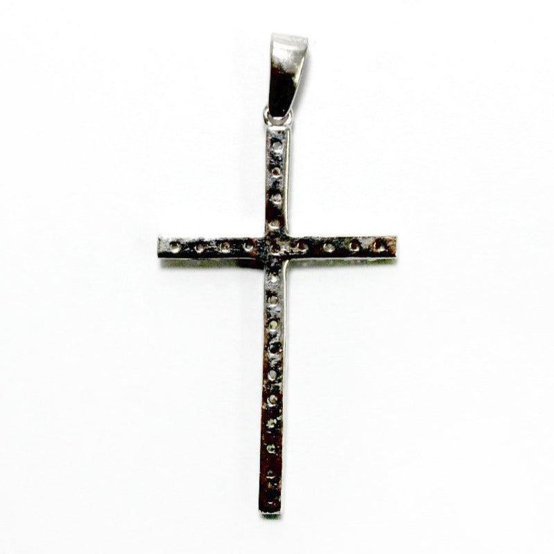 Sterling Silver Cubic Zirconia Cross Pendant