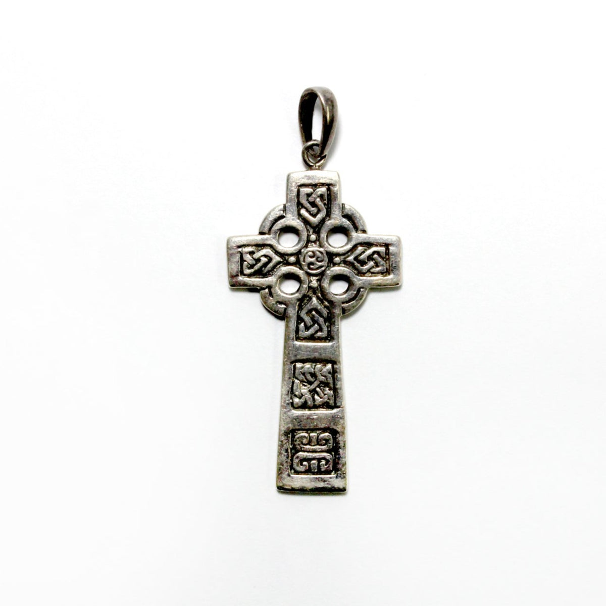 Unique Design Celtic Cross in Sterling Silver