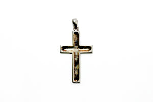 Male Crucifix Rounded Design in Sterling Silver