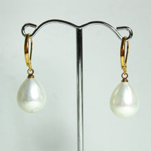 Sterling Silver Faux Pearl Drop Earrings