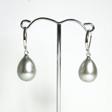Sterling Silver Faux Pearl Drop Earrings