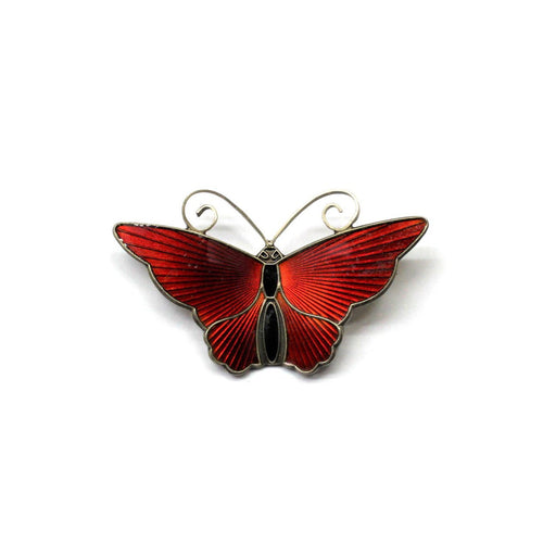 Vintage Enamel Butterfly Brooch