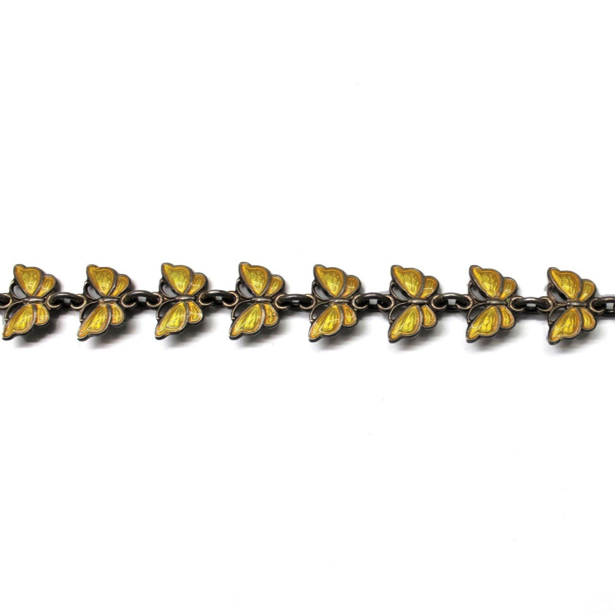 Vintage 'Volmer Bahner' Sterling Silver Enamel Bracelet