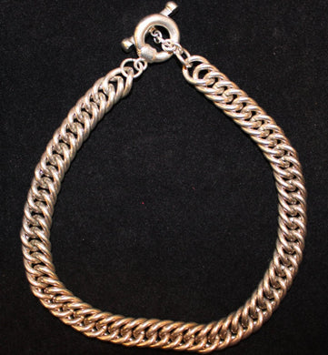 Vintage Sterling Silver Fob Chain Collar