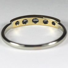 Antique 18ct Yellow Gold and Platinum Diamond Ring (V)