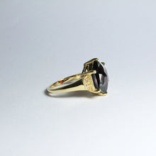 18ct Yellow Gold 10.86ct Garnet and Diamond Dress Ring
