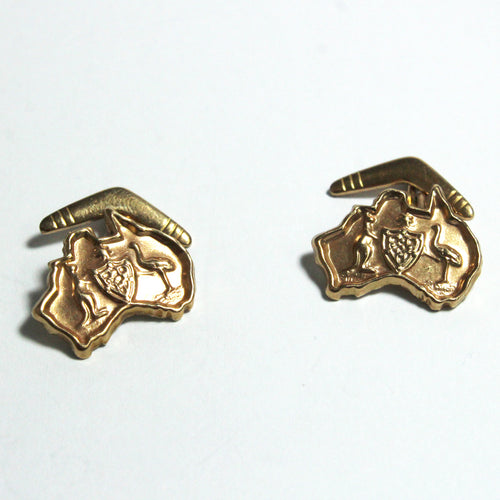 Antique Rose Gold Plated Australia Cufflinks