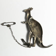 Antique Sterling Silver Marcasite Kangaroo Brooch