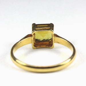 9ct Yellow Gold Yellow Tourmaline Ring